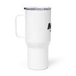 Travel mug with a handle